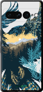 TPU чехол Арт-орел на фоне природы для Google Pixel 7 Pro - 3983b-3031 изображение 