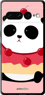TPU чехол Панда з пончиком для Google Pixel 7 Pro - 3991b-3031 изображение 