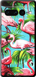 TPU чехол Tropical background для Google Pixel 7 Pro - 4016b-3031 изображение 
