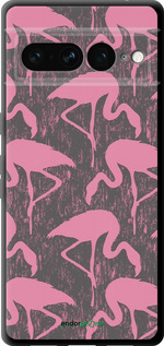 TPU чехол Vintage-Flamingos для Google Pixel 7 Pro - 4171b-3031 изображение 