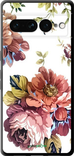 TPU чехол Vintage flowers для Google Pixel 7 Pro - 4333b-3031 изображение 