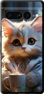 TPU чехол White cat для Google Pixel 7 Pro - 5646b-3031 изображение 