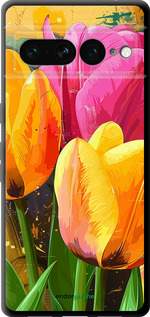 TPU чехол Намальовані тюльпани для Google Pixel 7 Pro - 5990b-3031 изображение 