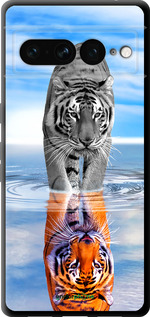 TPU чехол Тигр для Google Pixel 7 Pro - 6016b-3031 изображение 