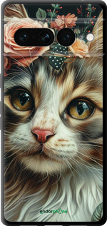 TPU чехол Cats and flowers для Google Pixel 7 Pro - 6069b-3031 изображение 