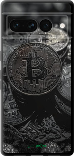 TPU чехол Black Bitcoin для Google Pixel 7 Pro - 6090b-3031 изображение 