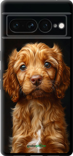 TPU чехол Cocker spaniel на черном фоне для Google Pixel 7 Pro - 6137b-3031 изображение 