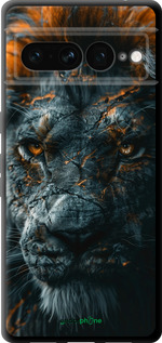 TPU чехол Пламенный лев для Google Pixel 7 Pro - 6153b-3031 изображение 