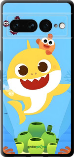 TPU чехол Бейби Шарк для Google Pixel 7 Pro - 6303b-3031 изображение 