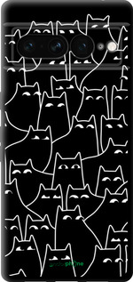 TPU чехол С изображением кошек для Google Pixel 7 Pro - 6470b-3031 изображение 