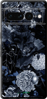 TPU чехол Абстрактный цветочный рисунок в синих тонах для Google Pixel 7 Pro - 6539b-3031 изображение 