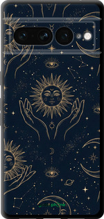 TPU чехол Celestial Harmony: Sun & Moon Gold Mystic Pattern для Google Pixel 7 Pro - 6778b-3031 изображение 