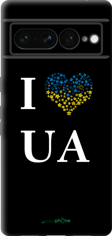 TPU чехол I love UA для Google Pixel 7 Pro - 1112b-3031 изображение 