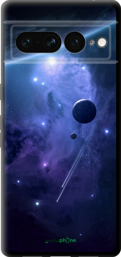TPU чехол Планети в синьому космосі для Google Pixel 7 Pro - 171b-3031 изображение 