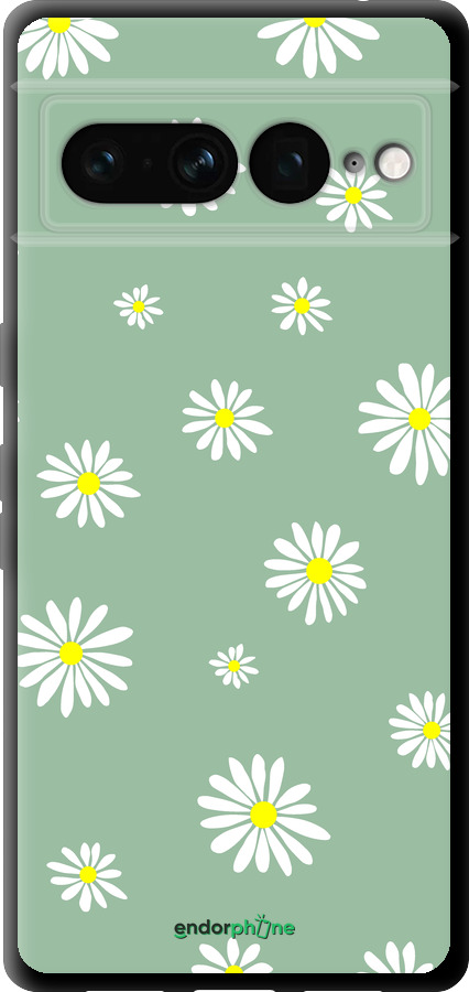 TPU чехол Ромашки v4 для Google Pixel 7 Pro - 5603b-3031 изображение 