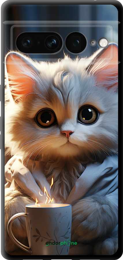 TPU чехол White cat для Google Pixel 7 Pro - 5646b-3031 изображение 