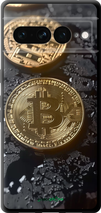 TPU чехол Вулканійчний Bitcoin для Google Pixel 7 Pro - 6092b-3031 изображение 