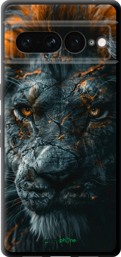 TPU чехол Пламенный лев для Google Pixel 7 Pro - 6153b-3031 изображение 