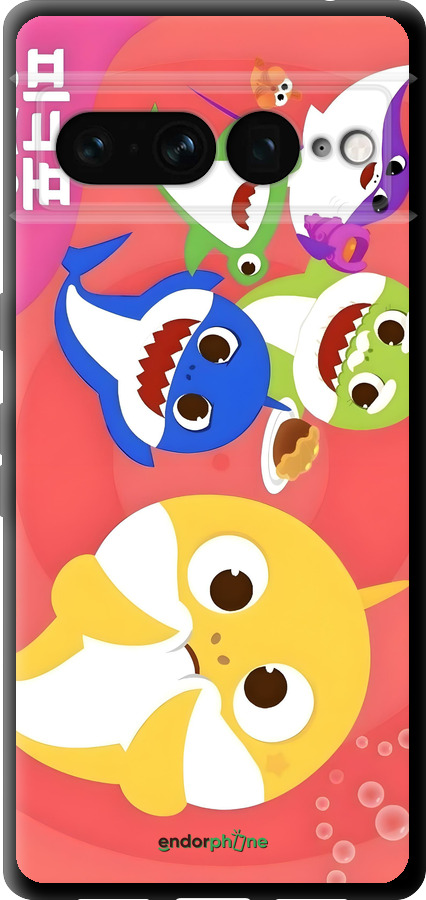 TPU чехол Бейби Шаркс для Google Pixel 7 Pro - 6305b-3031 изображение 