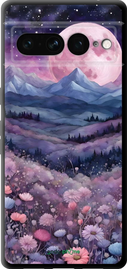 TPU чехол Ночь луна арт для Google Pixel 7 Pro - 6319b-3031 изображение 