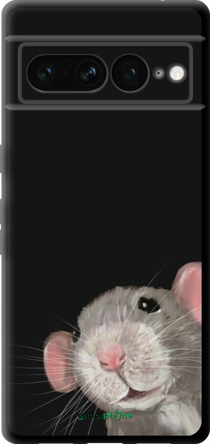 TPU чехол The Peeking Rat для Google Pixel 7 Pro - 6442b-3031 изображение 
