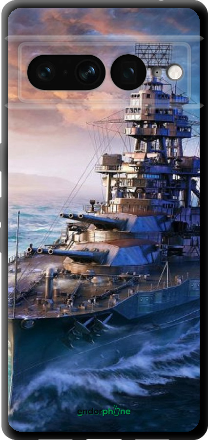 TPU чехол Військовий корабель, world of tanks, wargaming для Google Pixel 7 Pro - 6461b-3031 изображение 