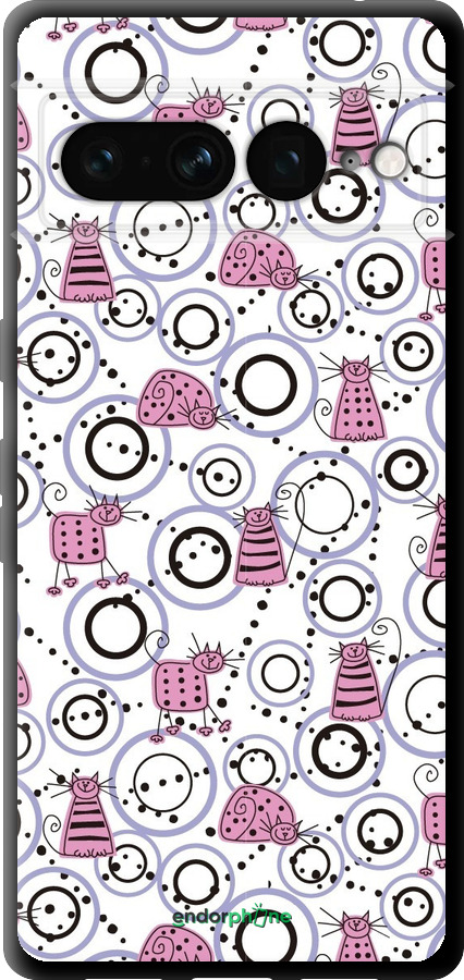 TPU чехол Кумедні коти для Google Pixel 7 Pro - 907b-3031 изображение 
