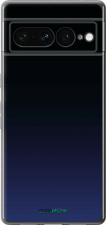 Силиконовый чехол Градиент в тёмно - синем стиле для Google Pixel 7 Pro - 6542u-3031 изображение 