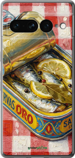 Силиконовый чехол Vintage Sardine Tin Phone для Google Pixel 7 Pro - 6772u-3031 изображение 