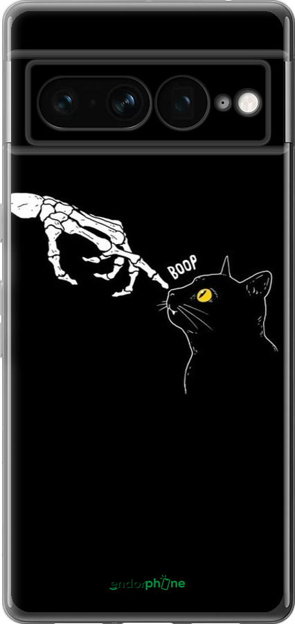 Силиконовый чехол Кошка для Google Pixel 7 Pro - 6505u-3031 изображение 