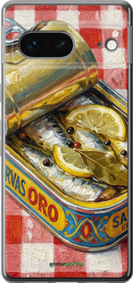 Силиконовый чехол 'Vintage Sardine Tin Phone' для Google Pixel 7 изображение 4