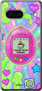 Силиконовый чехол 'Y2K Aesthetic Retro Pet: Годуй мене кавою' для Google Pixel 7 изображение 3