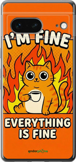 Силиконовый чехол 'Funny Cat' для Google Pixel 7 изображение 5