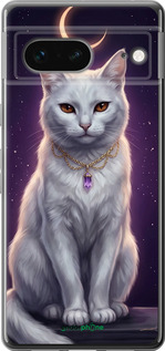 Силіконовий чехол Mystic White Cat Gothic Dark Purple Gold для Google Pixel 7 - 6805u-2839 изображение 