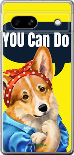 Силиконовый чехол чехол с корги You Can Do It для Google Pixel 7a - 6184u-3048 изображение 