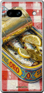 Силиконовый чехол Vintage Sardine Tin Phone для Google Pixel 7a - 6772u-3048 изображение 