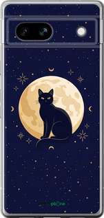 Силіконовий чехол Cute Cat Celestial/Witchy для Google Pixel 7a - 6787u-3048 изображение 