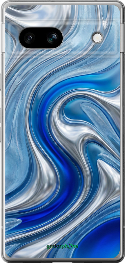 Силіконовий чехол Liquid Chrome для Google Pixel 7a - 6781u-3048 изображение 