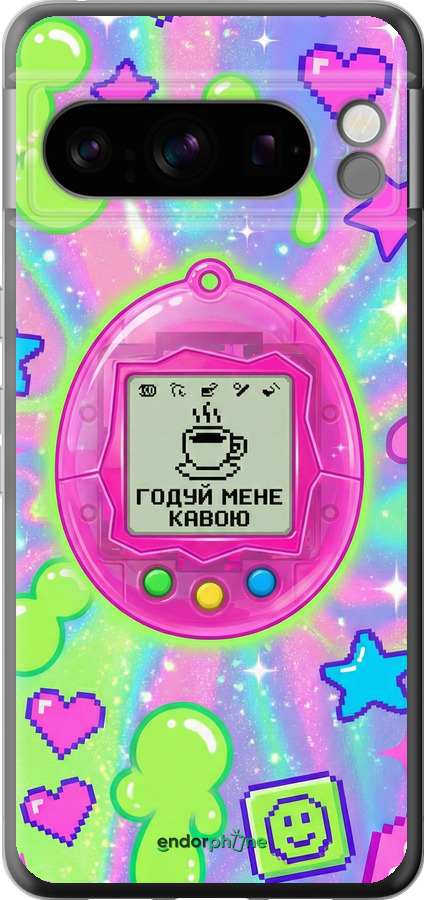 Силиконовый чехол Y2K Aesthetic Retro Pet: Годуй мене кавою для Google Pixel 8 Pro - 6784u-3101 изображение 