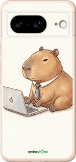 Силиконовый чехол Funny Capybara CEO Working для Google Pixel 8 - 6777u-3060 изображение 