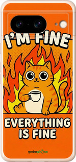 Силиконовый чехол 'Funny Cat' для Google Pixel 8 изображение 5