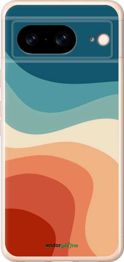 Силиконовый чехол В стиле ретро с волнами для Google Pixel 8 - 6531u-3060 изображение 