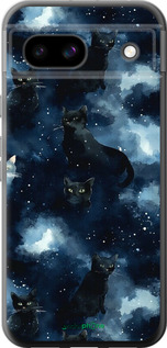 Силиконовый чехол Изображение Кошек с тёмной акварелью для Google Pixel 8A - 6521u-3406 изображение 