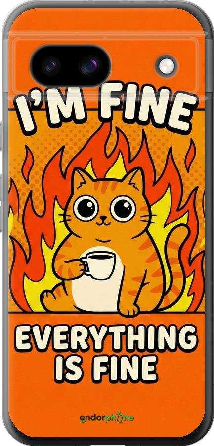 Силіконовий чехол Funny Cat для Google Pixel 8A - 6786u-3406 изображение 