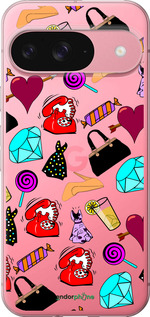 Силиконовый чехол stickers для Google Pixel 9 5G - 4757u-3643 изображение 