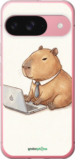 Силіконовий чехол Funny Capybara CEO Working для Google Pixel 9 5G - 6777u-3643 изображение 