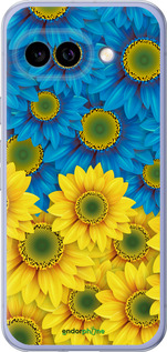 Силіконовий чохол 'Жовто-блакитні квіти ' для Google Pixel 9A зображення 8