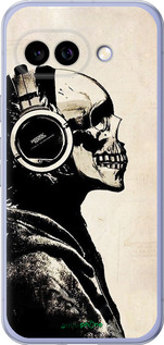 Силиконовый чехол Скелет-меломан v2 для Google Pixel 9A - 1200u-3899 изображение 