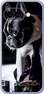 Силиконовый чехол Бульдог-фотограф для Google Pixel 9A - 142u-3899 изображение 