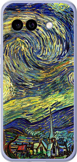Силиконовый чехол Винсент Ван Гог. Звёздная ночь для Google Pixel 9A - 163u-3899 изображение 